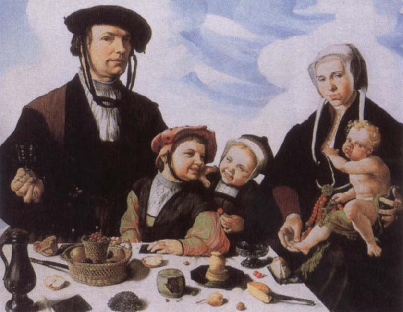 Maerten Jacobsz van Heemskerck Family portrait oil painting image